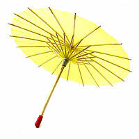 Зонт бамбук с бумагой желтый (d-30 см h-23 см)