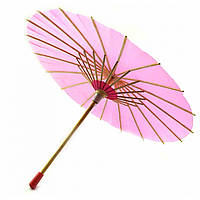 Зонт бамбук с бумагой малиновый (d-30 см h-23 см)