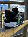 Чоловічі кросівки Nike SB Air Jordan Retro 4 (black / white) ||, фото 4