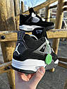 Чоловічі кросівки Nike SB Air Jordan Retro 4 (black / white) ||, фото 5