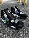 Чоловічі кросівки Nike SB Air Jordan Retro 4 (black / white) ||, фото 7