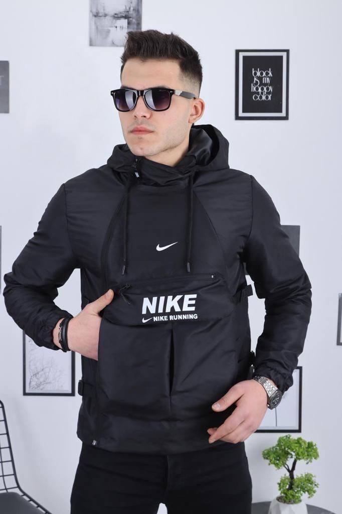 Чоловіча куртка вітровка Nike M1805 чорна S, XL, XXL