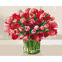 Картина по номерам Букет тюльпанов для любимой BS51742