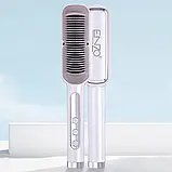 Гребінець-випрямляч для волосся ENZO-4114 Білий, фото 2