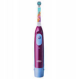 Дитяча зубна щітка на батарейках Braun Oral-B Stages Power DB5 Princess Принцеси (знімна насадка) 02563, фото 3