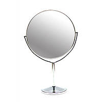Зеркальце круглое настольное металл (d-17,5 см)(27х17,5х10 см)