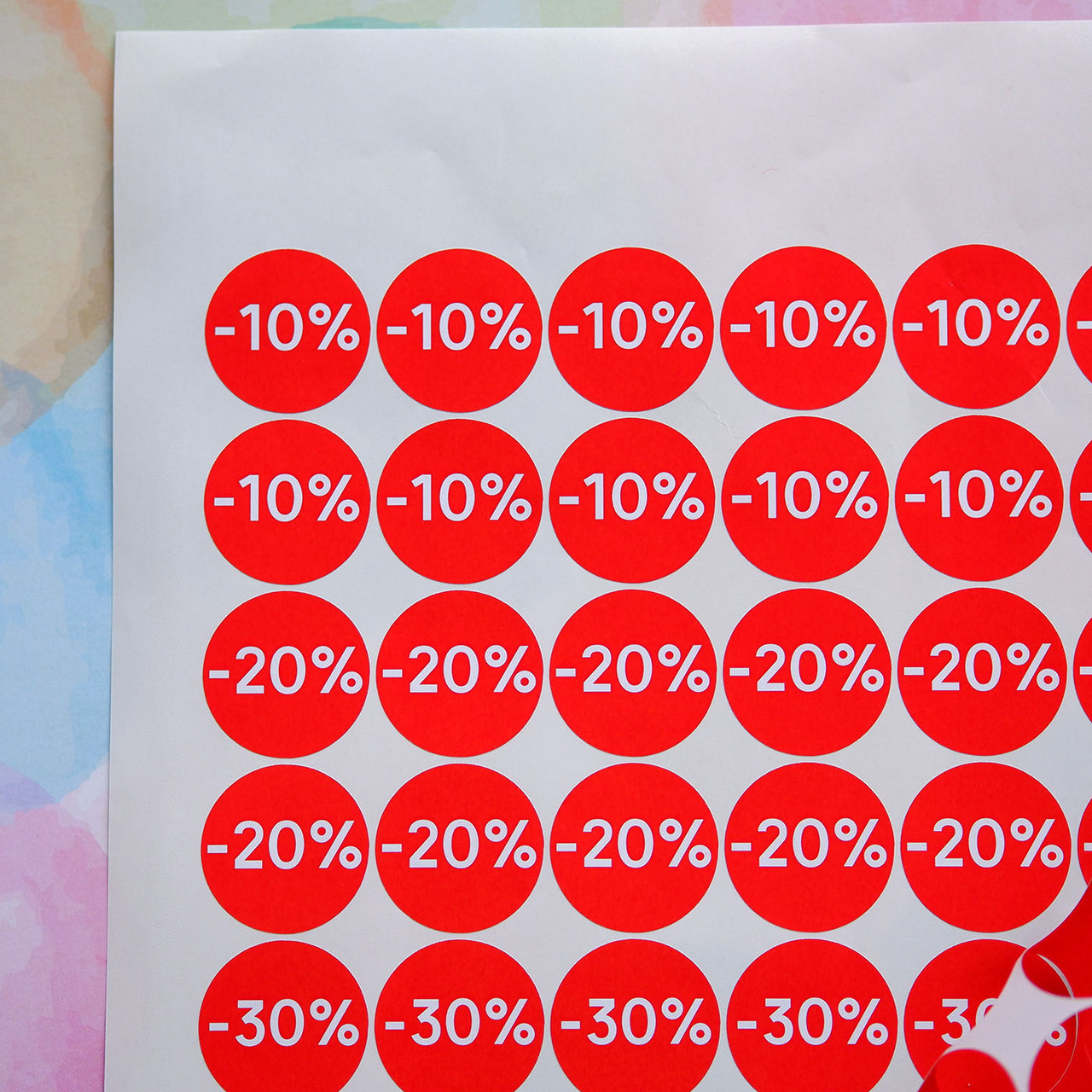 Купить наклейки со скидкой на товар, скидочные наклейки для маркировки ...