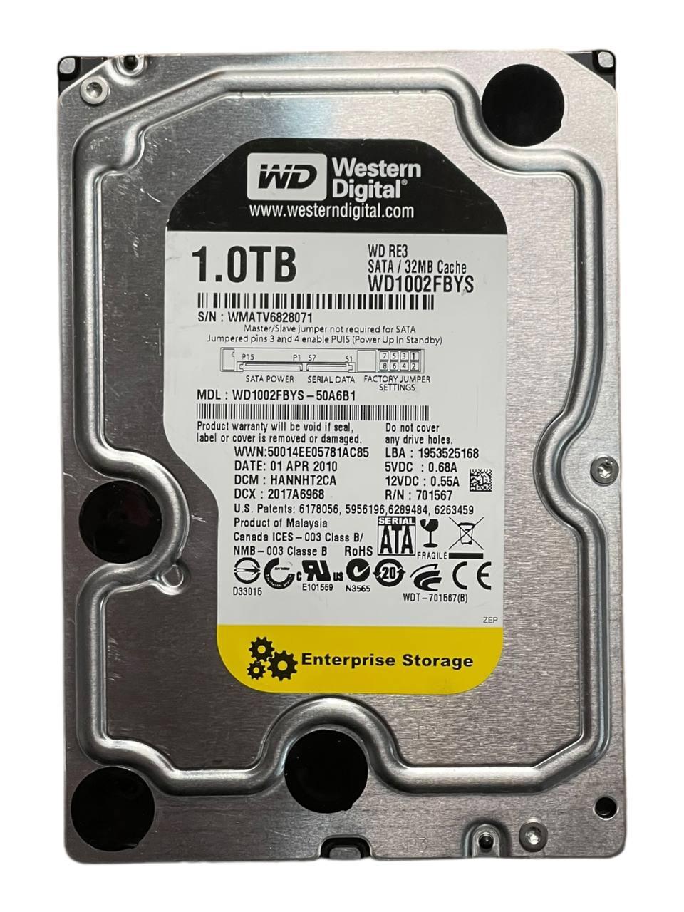 Жорсткий диск 3.5" 1TB Western Digital | WD1002FBYS | 7200 об/хв | SATA III