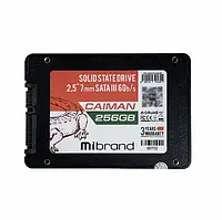 Твердотельный накопитель SSD Жесткий диск Mibrand Caiman 256GB 2.5" SATAIII 3D NAND TLC (MI2.5SSD/CA256GB)