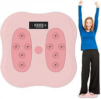 Обертовий тренажер масажер для стоп Waist Twisting Disc з підрахунком калорій Lux