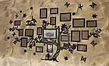 Сімейне дерево Storks на 11 фото рамок, родинне дерево на стіну з фото рамками Лелеки, фото 5