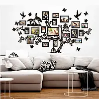 Сімейне дерево Storks на 13 фото рамок, родинне дерево на стіну з фото рамками Лелеки 2