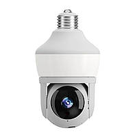 Смарт Wi-Fi камера XO CR02 Magic Light Bulb EU, 2304х1296 пікселів, карта пам'яті 128 Gb Lux