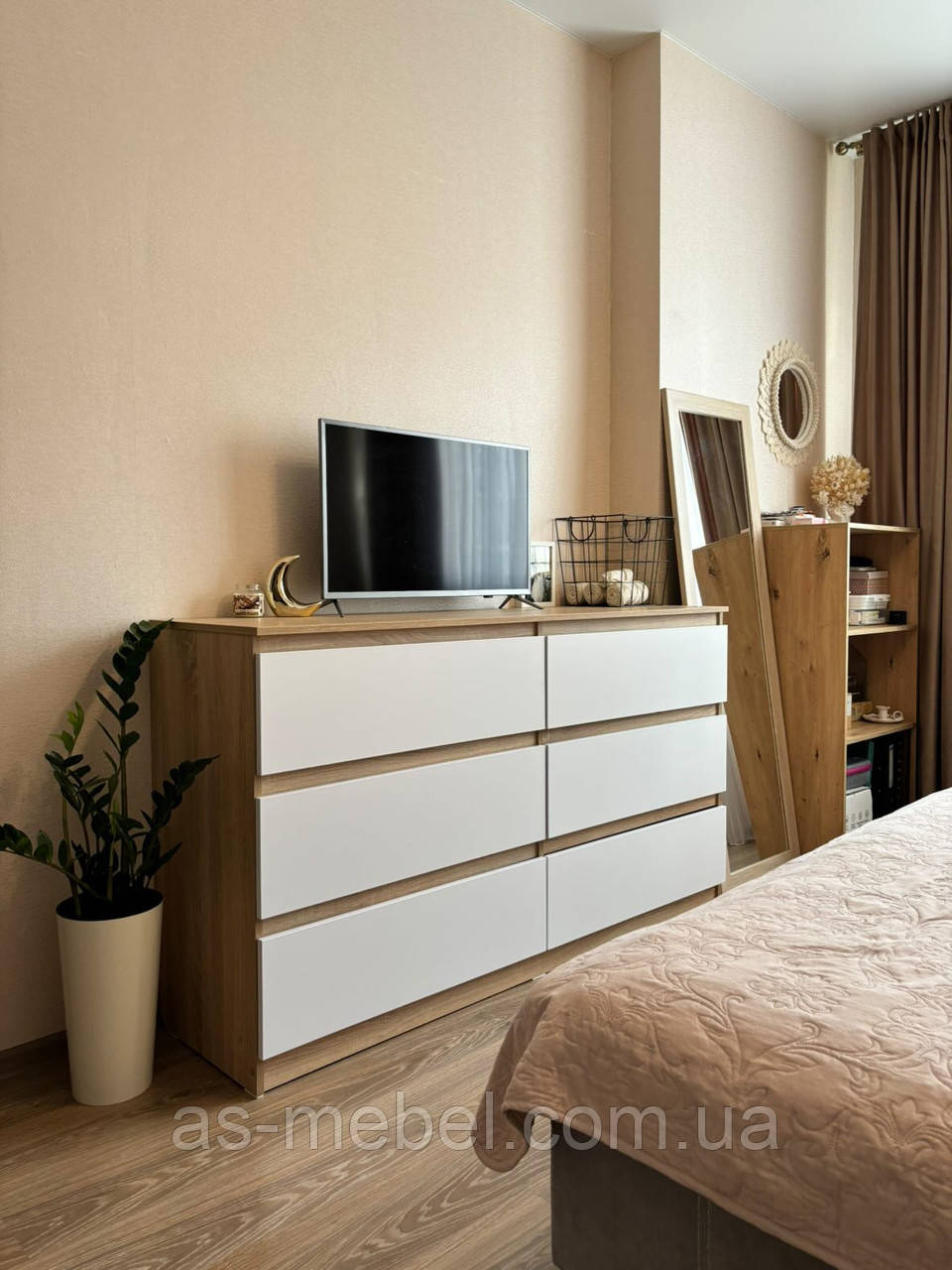 Комод 6 Лайт сонома + білий, фото 1