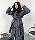 Жіноче стьобане демісезонне пальто-міді з капюшоном, фото 2