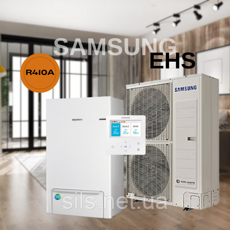 Тепловий насос Samsung EHS з настінним гідромодулем AE160AXEDGH/EU / AE160ANYDGH/EU, 16 кВт, 380В, 3 фази