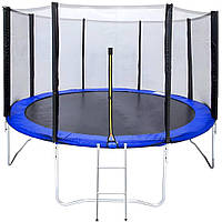 Батут спортивный для детей и взрослых с защитной сеткой TK Sport (диаметр 183 см)