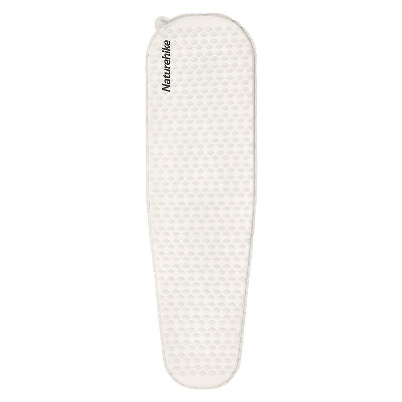 Самонадувний матрац надлегкий одномісний овальний Naturehike CNK2300DZ013, 35 мм, світло-сірий, фото 1