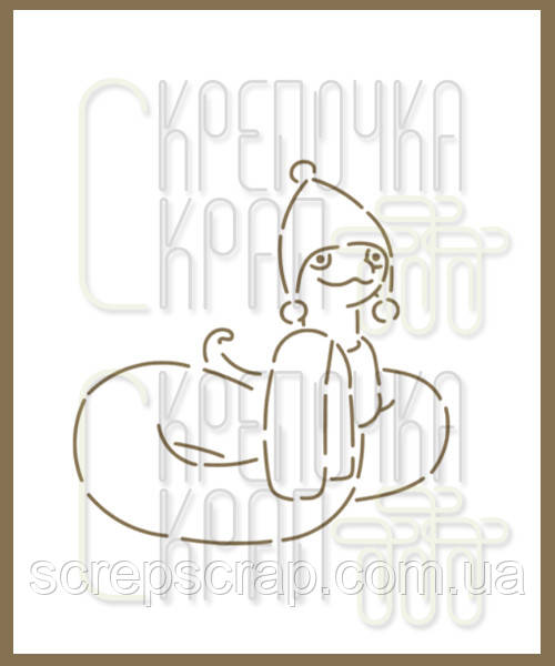 Трафарет для пряників змія