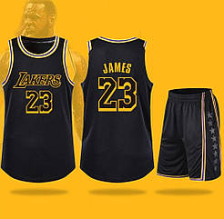 Баскетбольна форма чорна Джеймс Леброн 23 Лейкерс LeBron James Los Angeles Lakers 120-130 см