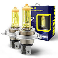 Галогенные лампы BioLight Fukurou H4 Yellow 120% 12V 60/55W