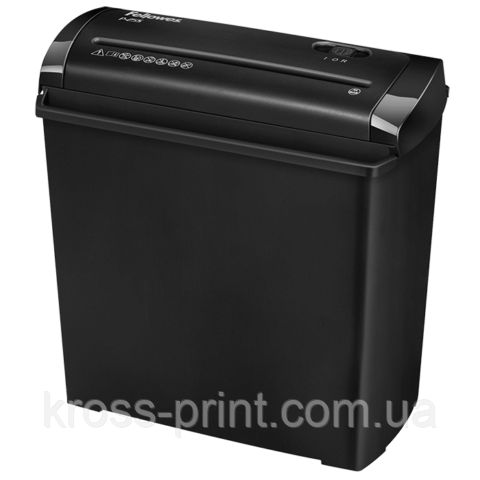 Знищувач Fellowes P-25S, 5 аркушів, смуги 7 мм, кошик 11 літрів