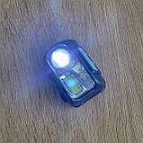 Ліхтар налобний LED Headlamp XPE+COB+RGB, IPX4, microUSB 2089 датчик руху, вбудований акумулятор, фото 5