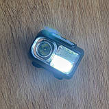 Ліхтар налобний LED Headlamp XPE+COB+RGB, IPX4, microUSB 2089 датчик руху, вбудований акумулятор, фото 4