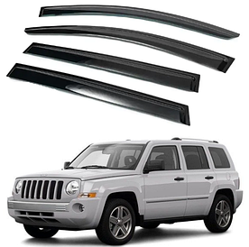 Дефлектор вікон на Jeep Commander 2006 — 2010 (HIC). Вітровики на Jeep Commander