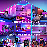 Світлодіодна стрічка RGB з мобільним керуванням через Bluetooth 15 м (2*7.5 м) (уцінка), фото 2