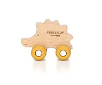 Деревянная игрушка FreeOn Free2Play на силиконовых колесах Ёжик