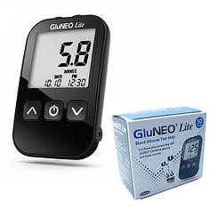 Глюкометр GluNeo Lite + тест-смужки GluNeo Lite (50шт)