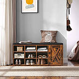 Тумба, полиця для взуття із сидінням Лофт VAS-XX010B, фото 9