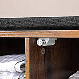 Тумба, полиця для взуття із сидінням Лофт VAS-XX010B, фото 7