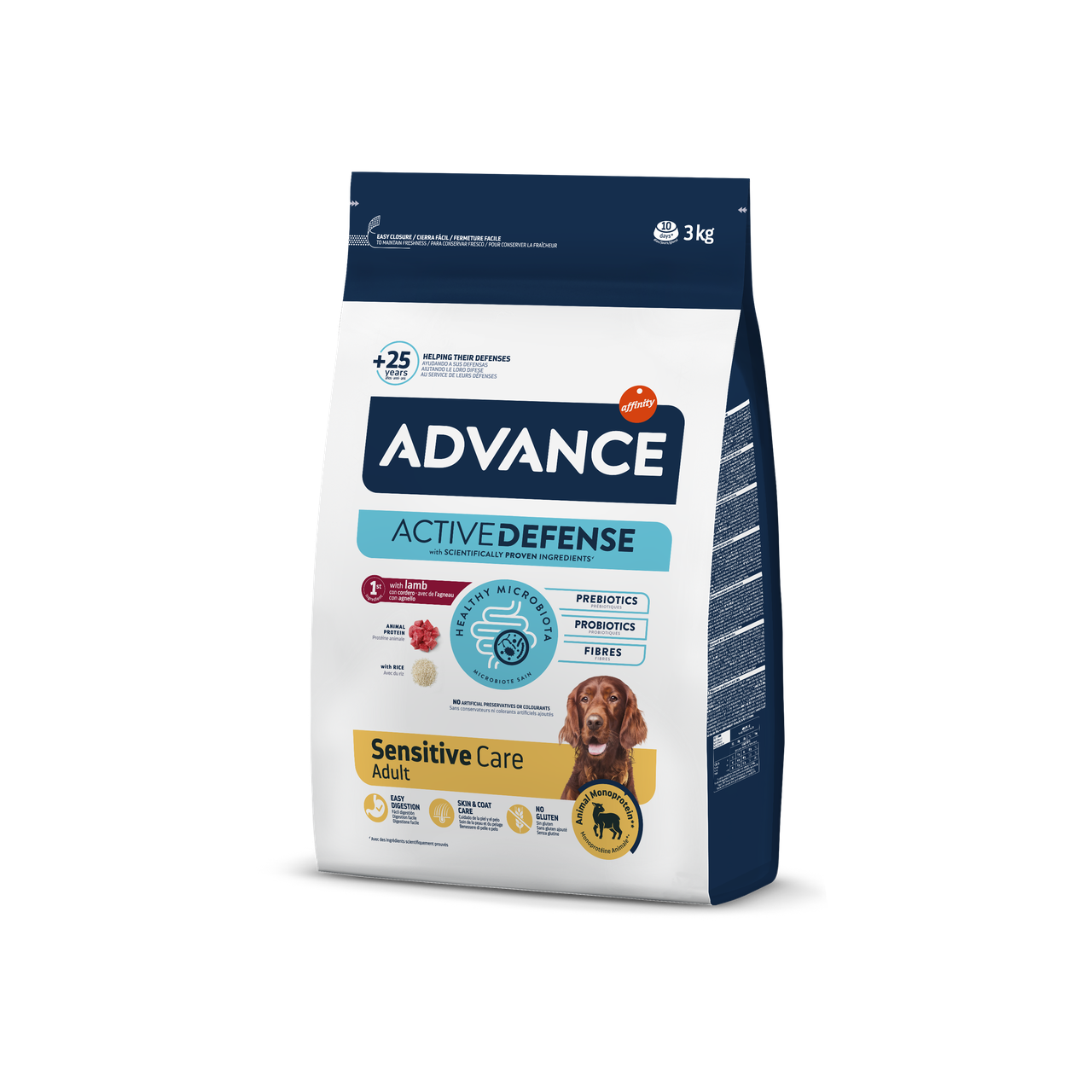 Сухий корм для дорослих собак з чутливим травленням Advance (Едванс) Sensitive Lamb з ягням 3 кг, фото 1
