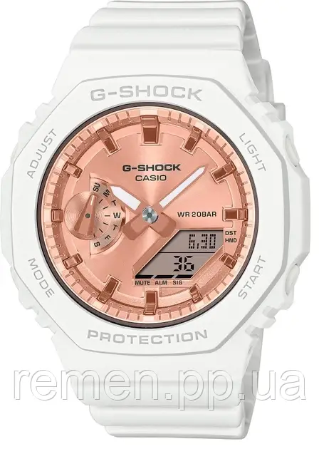 Жіночий Годинник CASIO G-Shock GMA-S2100MD-7AER, білий з рожевим золотом