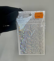 Гнучка стрічка для нігтів She Nail (срібляста)