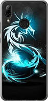 Чохол на Huawei Nova 3 Біло-блакитний вогненний дракон "113u-1535-71002"