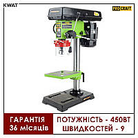 Сверлильный станок Procraft BD1750 Мощность 450Вт до 2350 оборотов в минуту