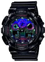 Мужские Часы CASIO G-Shock GA-100RGB-1AER, черный цвет