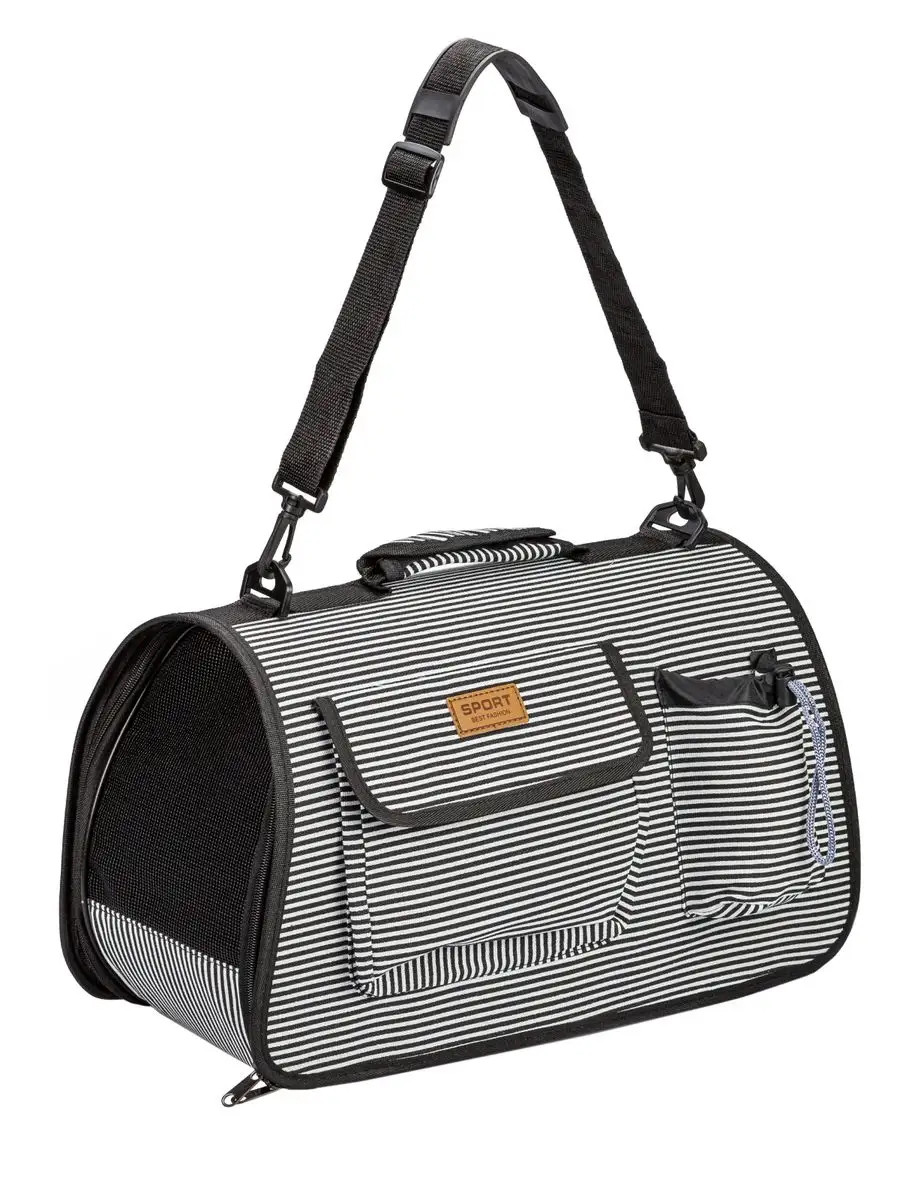 Сумка перенесення для котів та собак 53x23x27 см CosmoPet CP-09 Black
