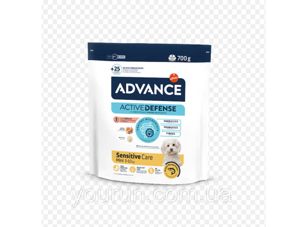 Advance (Едванс) Dog Mini Sensitive - Корм для дорослих собак міні порід, схильних до харчової алергії 700 гр