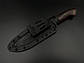 Ексклюзивний ніж ручної роботи із ламінованого дамаська х12ф1, 40х13 «Рембо #2», фото 4