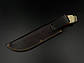 Ніж ручної роботи з дамаської сталі У10А «Добувач #2» зі шкіряними піхвами, 60 HRC, фото 6