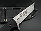 Ексклюзивний ніж ручної роботи «Танто #3» з кріпленням Tek-lok або moli-lok сталь N690/61 HRC, фото 5