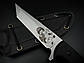 Ексклюзивний ніж ручної роботи «Танто #3» з кріпленням Tek-lok або moli-lok сталь N690/61 HRC, фото 6
