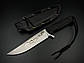 Бойовий тактичний ніж ручної роботи «Оркоріз #3» з піхвами з кайдексу сталь N690/HRC 61, фото 3