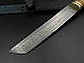 Ніж ручної роботи з дамаської сталі У10 «Танто #2» зі шкіряними піхвами, 60 HRC, фото 2