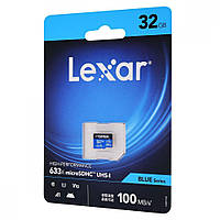 Накопичувач Micro SDHC Card LEXAR 633x (Class 10 UHS-I U1) 32GB