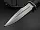 Бойовий ніж ручної роботи «Антитерор #8» з піхвами з АБС пластику сталь 50Х14МФ/60 HRC, фото 3